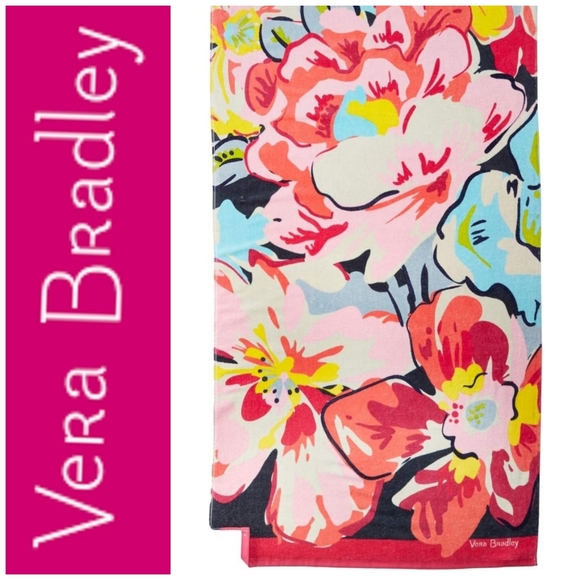 Vera Bradley Other - VERA BRADLEY Beach Towel - Tossed Posies Pattern - New With Tags